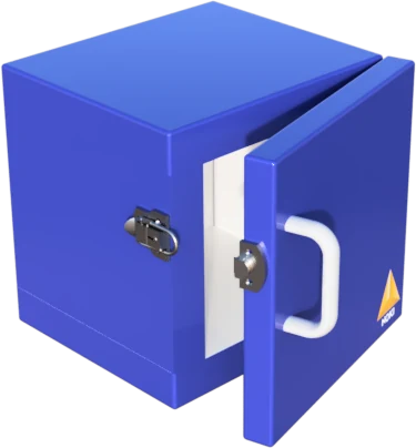 Lead shielded safe